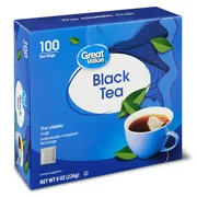 Great Value Black Tea Bags, 8 oz, 100 count