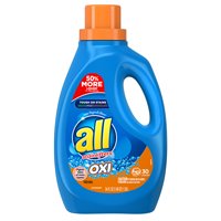 all 2X Stainlifters 30 Loads Liquid Laundry Detergent with OXI, 54 Fl. Oz.