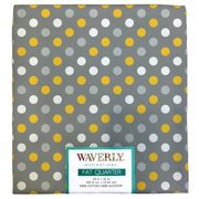 Waverly Inspirations Cotton 18" x 21" Fat Quarter MULTI DOT STEEL Print Fabric, 1 Each