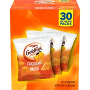 Goldfish Cheddar Crackers, Multi-pack Box, 30ct, 1oz Snack Packs