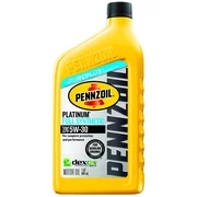 (3 Pack) Pennzoil Platinum 5W-30 Dexos Full Synthetic Motor Oil, 1 qt