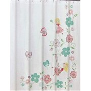 Cynthia Rowley Kids Flying Faries Shower Curtain with Flowers and Butterflies