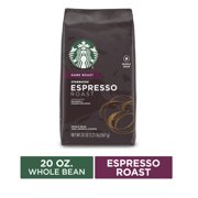 Starbucks Dark Roast Whole Bean Coffee  Espresso Roast  1 bag (20 oz.)