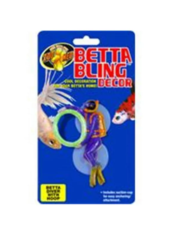 Zoo Med Laboratories 690129 Betta Bling Diver with Hoop