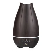 Aromatherapy Diffuser Cool Mist Humidifier - Oil Diffuser for Essential Oils: Ultrasonic Vaporizer Cool Mist with 4 Timers, 2 Misting Modes & 7 LED Light Colors - Large 500ml Capacity (Brown)