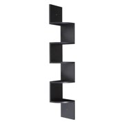 OneSpace 7.5"W x 7.5"D Wall Shelf Unit, Black