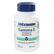 Life Extension Gamma E Tocopherol Tocotrienols Softgels, 60 Ct