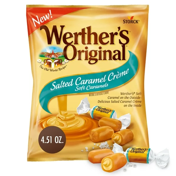 Werthers Original Salted Caramel Creme Soft Caramels, 4.51 oz