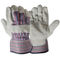 Hyper Tough 67402-26 Leather Palm Glove, Size L, Multiuse