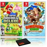 New Super Mario Bros. U Deluxe + Donkey Kong Country: Tropical Freeze - Two Game Bundle - Nintendo Switch