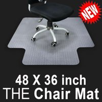 Ktaxon 36" x 48" Home Office Chair Pvc Floor Mat with Lip for Carpet