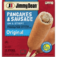 Jimmy Dean Pancakes and Sausage on a Stick, Original, 12 Count (Frozen)