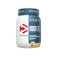 Dymatize ISO100 Hydrolyzed Whey Isolate Protein Powder, Gourmet Vanilla, 20 servings