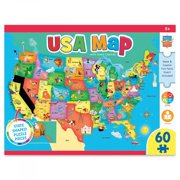 60-Piece USA Map Puzzle- Kids State Puzzle