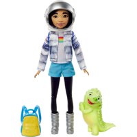 Netflix's Over the Moon Fei Fei Doll (9-inch) in Space Explorer Outfit, Includes Glow-in-Dark Gobi Figure (3-inch)