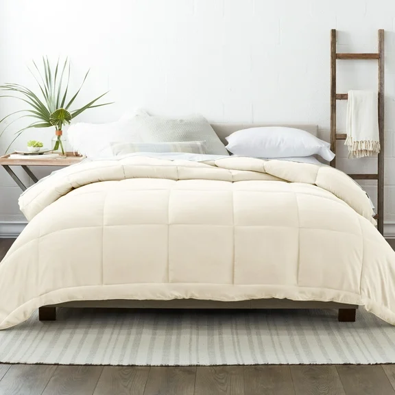 Ivory All Season Alternative Down Solid Comforter, King/Cal King, by Noble Linens