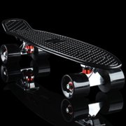 22 Inch Professional Skateboard with 4 Wheels Easy to Turn Smooth to Move Skateboard for Kids Teens Adults