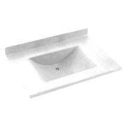 Swanstone 25W x 22D in. Contour Solid Surface Vanity Top