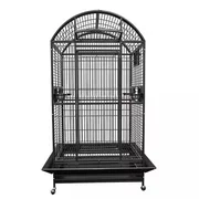Kings Cages 9003628 Dome Top Bird Cage. (Black/Silver.)