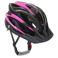 QUANFENG QF Kids Bike Helmet Adjustable Lightweight Child Helmet Multi Sport (Black+Pink)