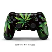 Skin Sticker for PS4 Controller Sony Playstaition 4 Games Decal Vinyl Dualshock 4 Remote Skin Weeds Black