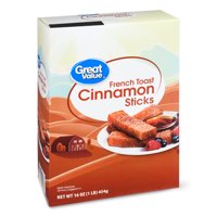 Great Value Cinnamon French Toast Sticks, 16 Oz, 20 Ct (Frozen)