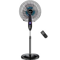 16'' Adjustable Oscillating Pedestal Fan Remote Control