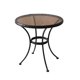 image 0 of Sonoma Steel & Glass Bistro Table with Woven Rim&#44; 27.17 x 25 x 25 in.