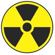 (3) Nuclear Symbol Funny Hard Hat / Helmet Stickers