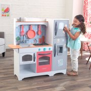 KidKraft Mosaic Magnetic Play Kitchen with EZ Kraft Assembly - Coral