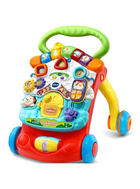 VTech Stroll & Discover Activity Walker 2 -in-1 Unisex Toddler Toy, 9-36 Months