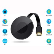 Wireless Display Dongle Receiver, 1080P HDMI Miracast WiFi Media Streamer Adapter Support YouTube Netflix Hulu Plus Airplay DLNA TV Stick Android/Mac/iOS/Windows