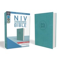 NIV, Value Thinline Bible, Large Print, Imitation Leather, Blue (Hardcover)