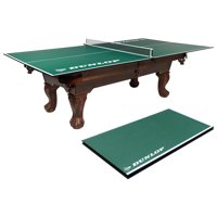 Dunlop 12mm 4 Piece Indoor Table Tennis Table Conversion Top, No Assembly Required, Green