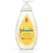 JOHNSON'S Tear Free Skin Nourishing Baby Wash With Shea & Cocoa Butter 16.9 oz (Pack of 2)