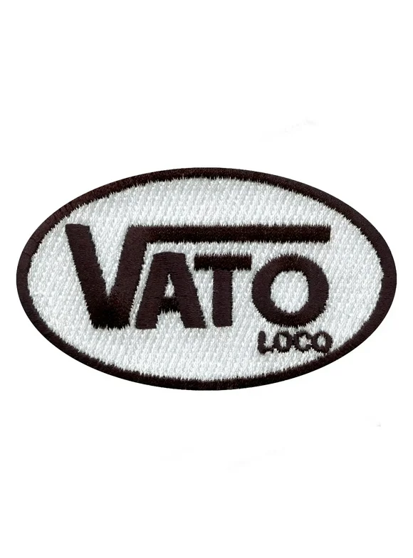 Vato Loco Brand Parody Embroidered Iron On Patch