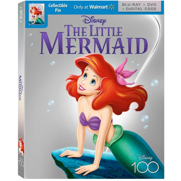The Little Mermaid - Disney100 Edition Payless Daily Exclusive (Blu-Ray   DVD   Digital Code)