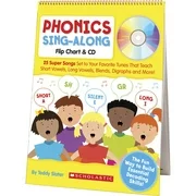 Scholastic, SHS510435, K-2 Phonics Sing-Along Flip Chart, 1 Each, Multi