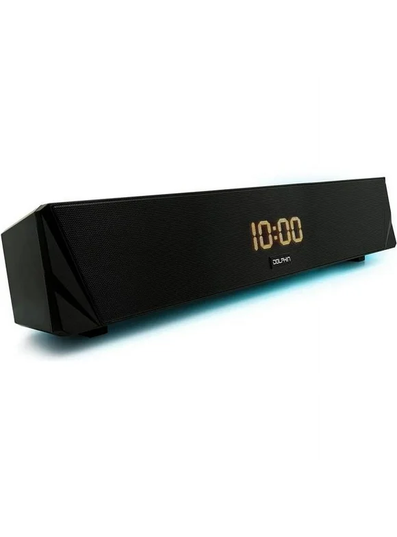 16 in. Portable Soundbar with Alarm & Clock