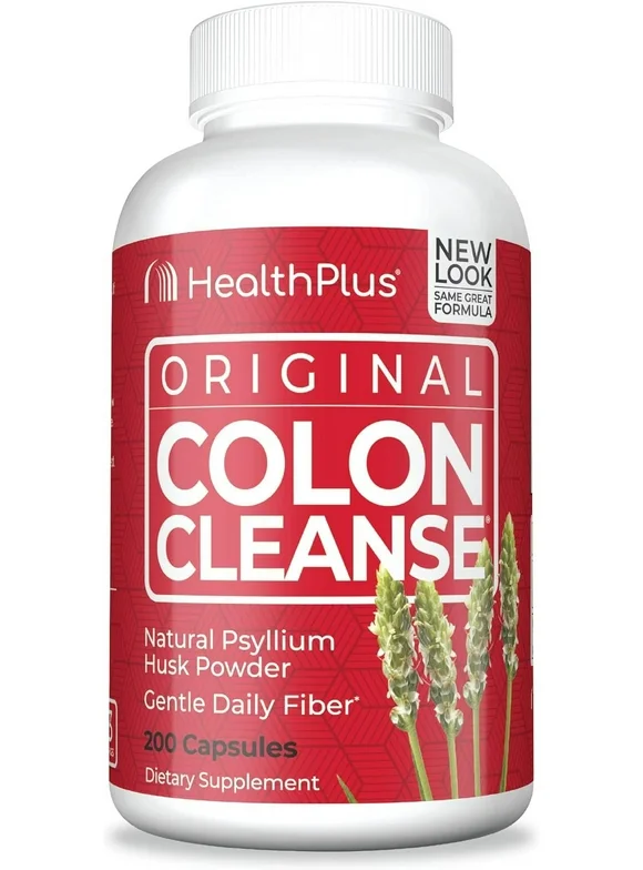 Health Plus Colon Cleanse Digestive Support, 200 Capsules, 33 Servings