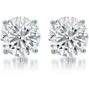 Arista 3/4 Carat T.W. Round White Diamond Women's Stud Earrings in Sterling Silver (I-J, I2-I3)