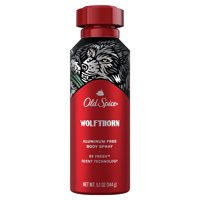 Old Spice Wolfthorn Body Spray for Men, 5.1 Oz