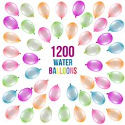 Prextex 1200 Water Balloons Bulk Balloons Pack for Water Sports Fun Splash Fights for Pools and Outdoors Summer Outdoor Water Games and Party Favors