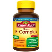 Nature Made Stress B-Complex with Vitamin C and Zinc Tablets, 80 Count for Cellular Energy