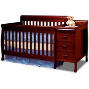 AFG Baby Furniture Kimberly 3-in-1 Convertible Crib & Changer Cherry