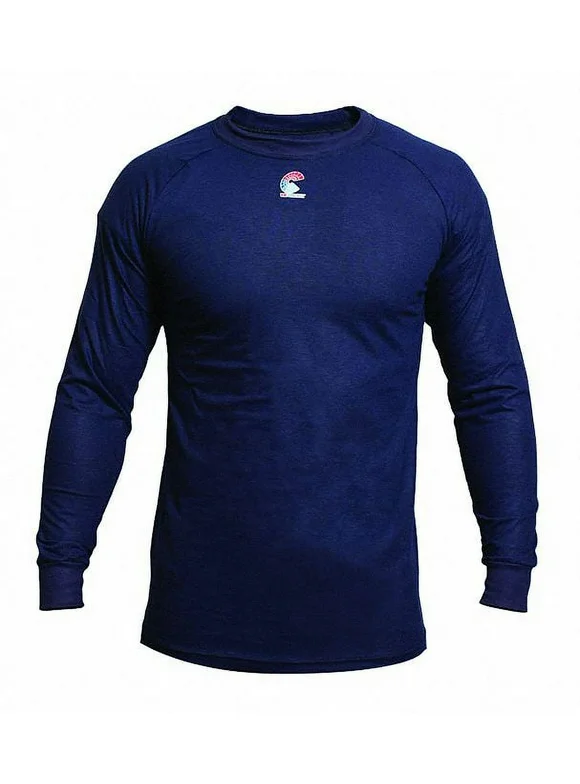 National Safety Apparel FR Long Sleeve T-Shirt,Navy,XL  C52FKSRLSXL