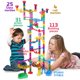 image 3 of Marble Run Sets for Kids - 142 Complete Pieces Marble Tracks Marble Maze Game STEM Building Toy for 4 5 6 + Year Old Boys Girls(113 Pieces + 25 Glass Marbles + 4 Led Lighted Marbles)