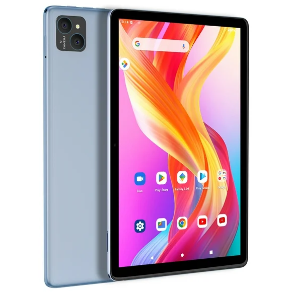 Baken 10in Android 13 Tablet 4+4GB RAM 128GB ROM 800 x 1280 IPS HD Touchscreen Tablet with 2Ghz Octa-Core A523 Processor, Google Play TabletGray