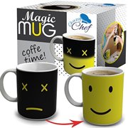 Cool Color Changing Magic Mug - Funny Coffee & Tea Unique Heat Changing Sensitive Cup 12 oz Yellow Happy Face Design Drinkware Ceramic Mugs Cute Birthday Christmas Gift Idea for Mom Dad Women & Men