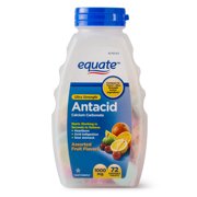 Equate Ultra Strength Antacid Chewable Fruit Tablets, 1000 mg, 72 Ct